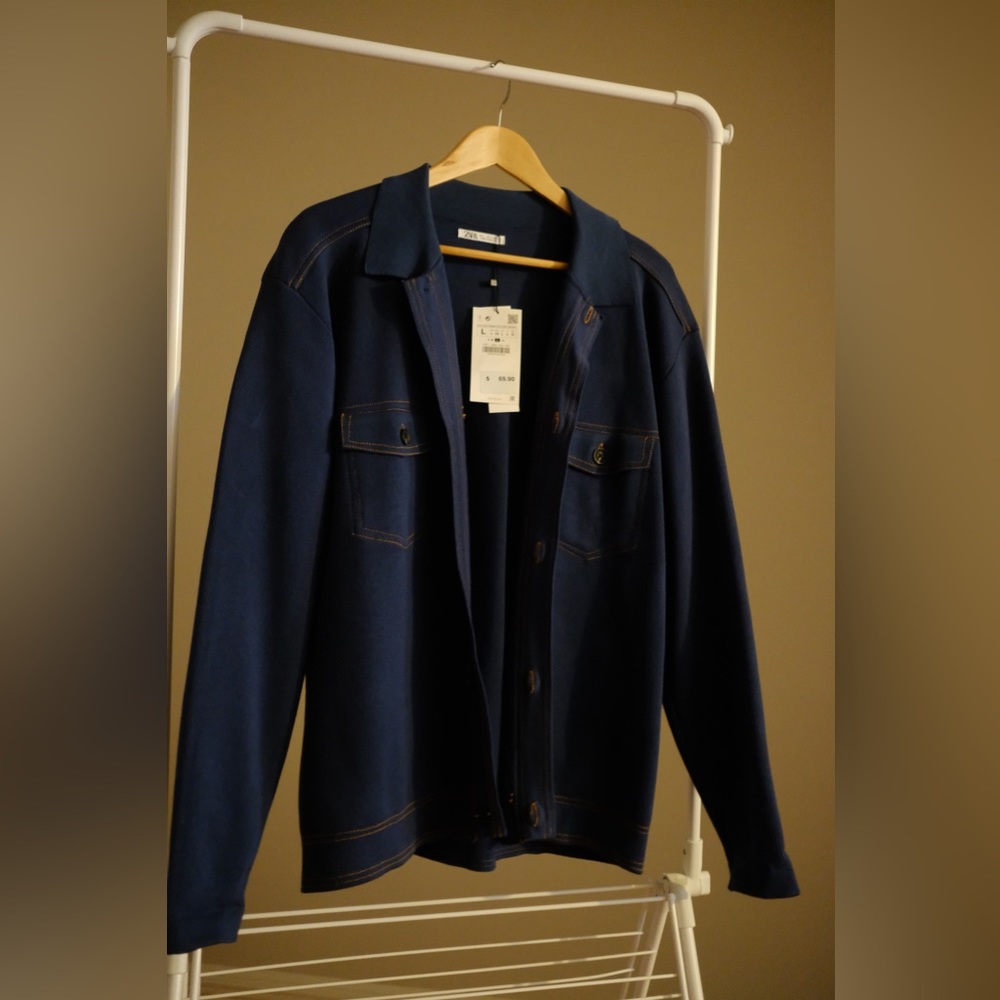 NWT - Zara men’s sweater shirt jacket